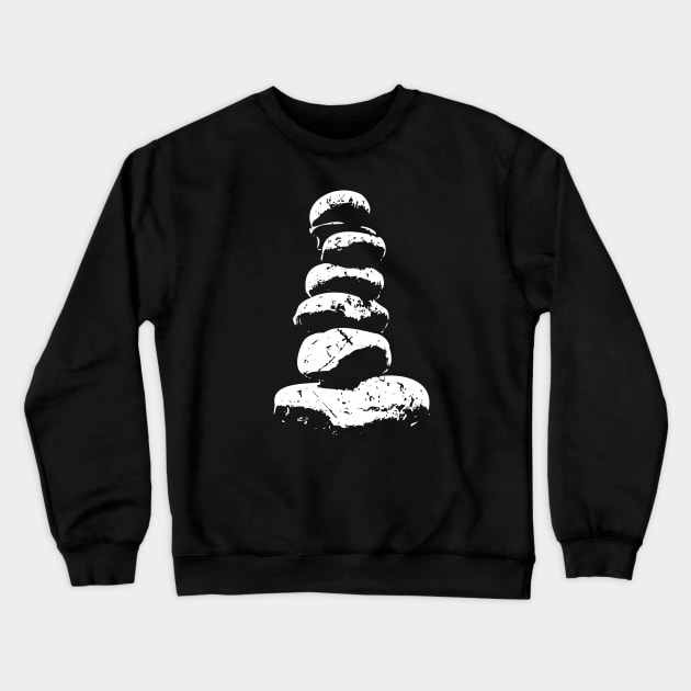 Zen Stacked Stones Crewneck Sweatshirt by Elvdant